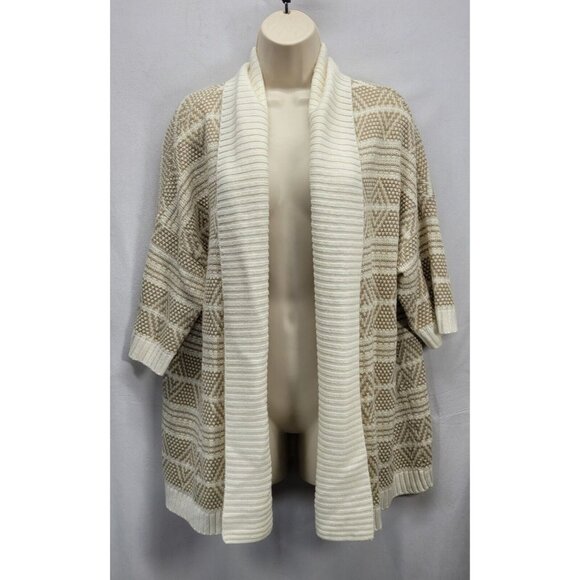 Element Womens Cardigan Size M Cream Open Front Hip Length Lightweight - Picture 1 of 6